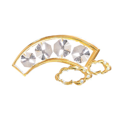 24k Gold Plated Rainbow Sun Catcher w/Clear Swarovski Element Crystal