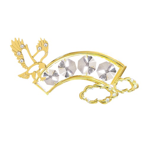 24K Gold Plated Stars & Stripes Sun Catcher w/ Swarovski | Mascot USA