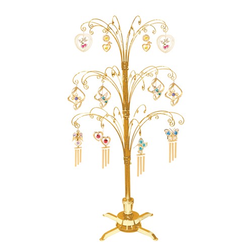 Gold Plated Rotating Counter Display Tree (36"H)