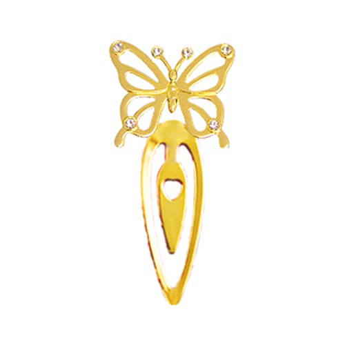 24k Gold Plated Butterfly Bookmark w/Swarovski Element Crystal
