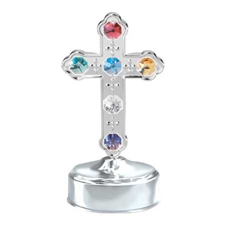 CROSS MUSIC BOX W/SWAROVSKI CRYSTALS - Mascot International Inc.