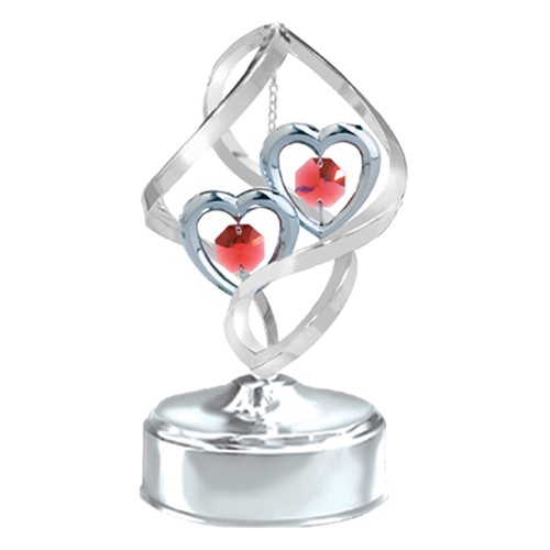 Chrome Plated Music Box w/ Swarovski | Mascot Int