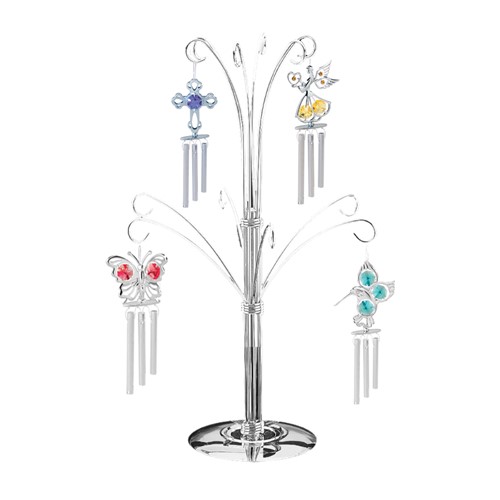 Chrome Plated Ornament Display Rack (19"H)