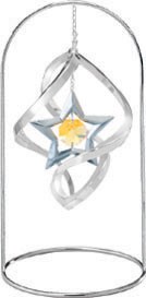 Chrome Plated Star Classic Spiral w/Gold Swarovski Element (with 8" Arch Stand)