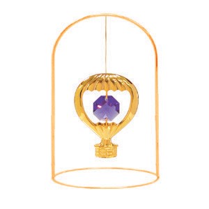 24K Gold Icon Hot Air Balloon Arch Free Standing W/Swarovski | Mascot USA