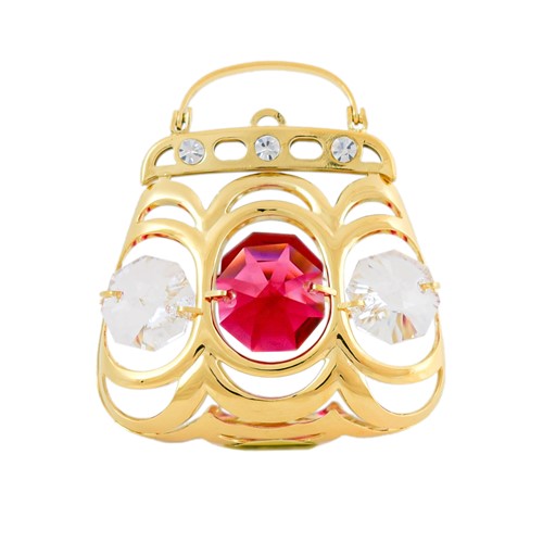24k Gold Plated Purse Sun Catcher w/ Swarovski Element Crystal (4 colors)