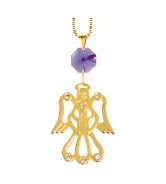 24k Gold Plated Angel Necklace with Swarovski Crystal| Mascot USA