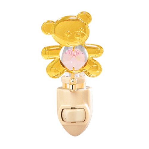 24k Gold Plated Icon Mini Teddy Bear Night Light w/Swarovski Element (9 colors)