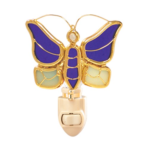 Butterfly Stained Glass Night Light (6 colors)
