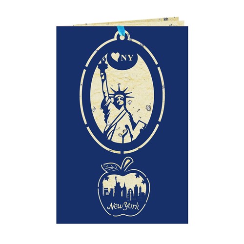 NYC Paper Ornament/Bookmark w/ Card, Xuan Paper Card (3 COLORS)