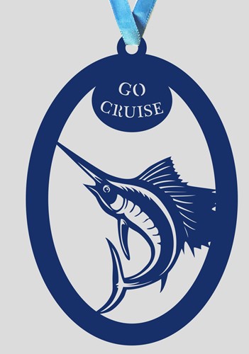 (SET OF 5) GO CRUISE MARLIN PAPER ORNAMENT/BOOKMARK