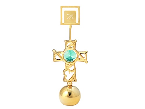 24K Gold Plated Mini Butterfly Paper Weight w/ Swarovski Crystal | Mascot USA