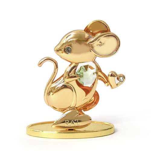 24K Gold Plated Chinese Zodiac W/ Swarovski | Mascot USA