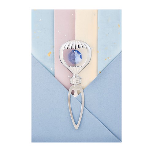 Hot Air Balloon Bookmark Crystal 12 Fiber Notes and Envelopes | Mascot USA