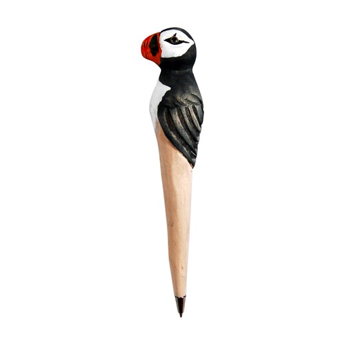 One Of A Kind Puffin Hand Carved Wood Pens