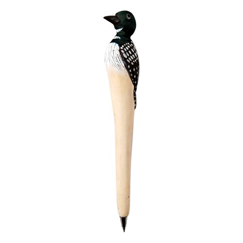 One Of A Kind Loon Hand Carved Wood Pens