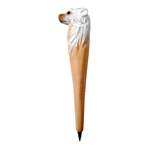 One Of A Kind Polar Bear Hand Carved Wood Pens
