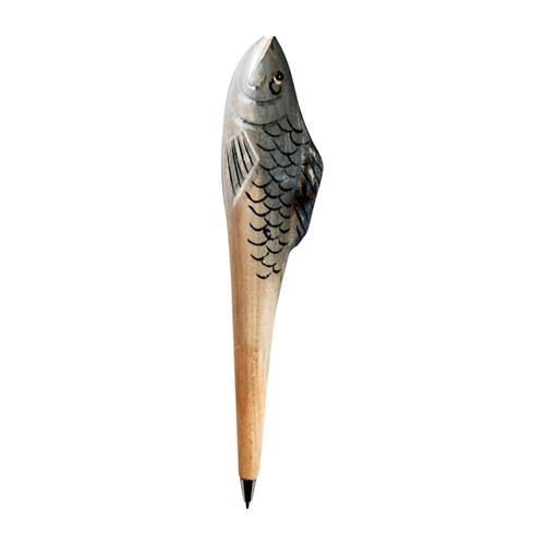 One Of A Kind Carp Hand Carved Wood Pens
