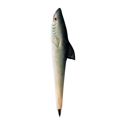 One Of A Kind Shark Hand Carved Wood Pens