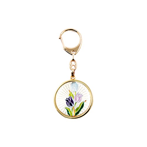 24k Gold Plated Tulip Key Chain | Mascot USA