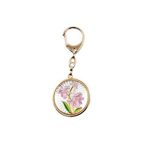 24k Gold Plated Orchid Key Chain | Mascot USA