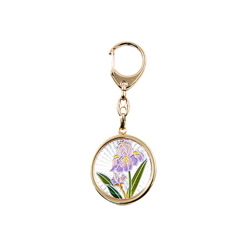 24k Gold Plated Iris Key Chain | Mascot USA