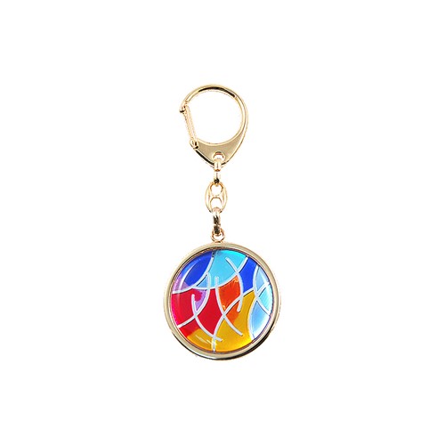 24k Gold Plated Abstract Key Chain | Mascot USA