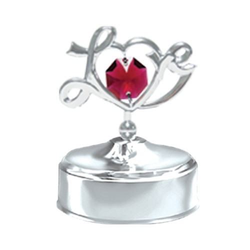 Gold Plated Love Music Boxes w/ Swarovski Crystals | Mascot USA