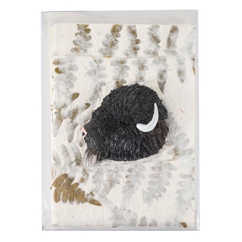 Wildlife Gift Box w/ Buffalo Magnet, 5 Natural Fern Paper Cards, 6 Envelopes