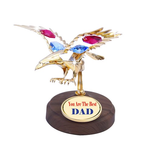 24k Gold Plated Eagle USA w/ Swarovski | Mascot USA