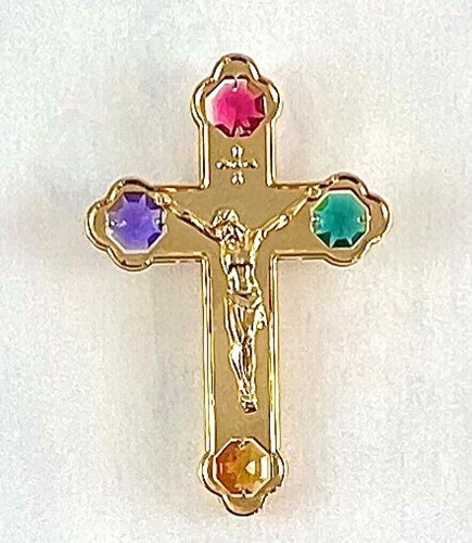 24K GOLD PLATED CRUCIFIX CROSS HANGING