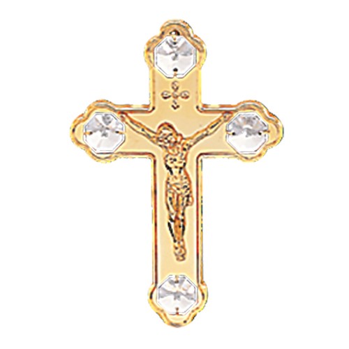 24K GOLD PLATED CRUCIFIX CROSS HANGING