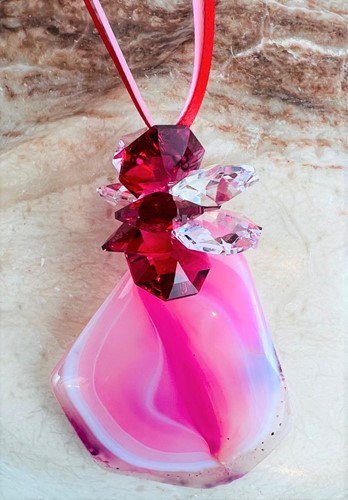 January Birthstone Swarovski Crystal Heart Pendant Necklace with Gift Box
