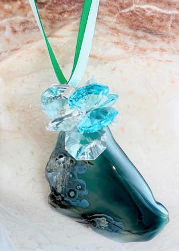 January Birthstone Swarovski Crystal Heart Pendant Necklace with Gift Box