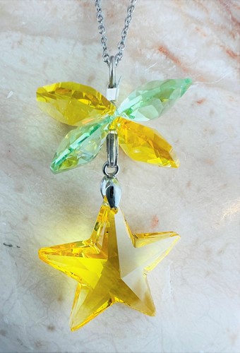 January Birthstone Swarovski Crystal Heart Pendant Necklace with Gift Box