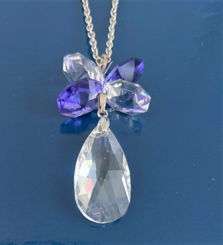January Birthstone Swarovski Crystal Heart Pendant Necklace with Gift Box