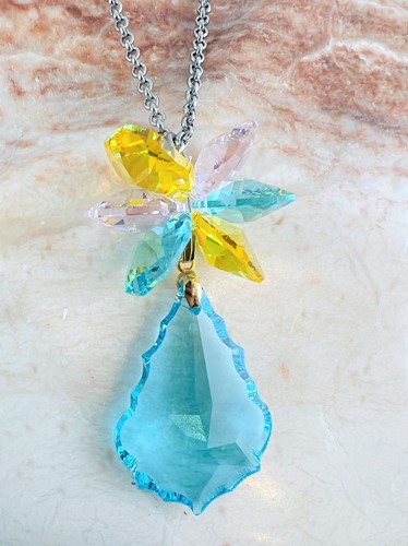 January Birthstone Swarovski Crystal Heart Pendant Necklace with Gift Box