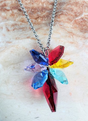 January Birthstone Swarovski Crystal Heart Pendant Necklace with Gift Box