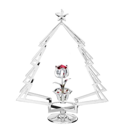 24K Gold Plated Butterfly In Tree Ornament W/ Swarovski | Mascot USA