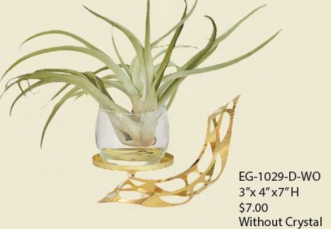 24K Gold Plated Hummingbird In Flower Ring Ornament W/Swarovski | Mascot USA