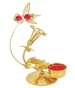 Chrome Plated Mini Carriage Mirror Music Box W/Swarovski | Mascot USA