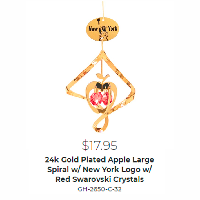 Chrome Plated Rose S-Shaped Stand Made with Crystals from Swarovski